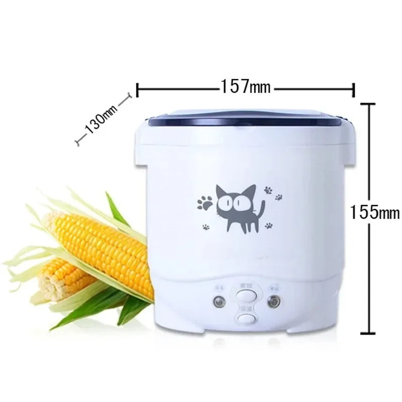 Portable Mini Rice Cooker 1L