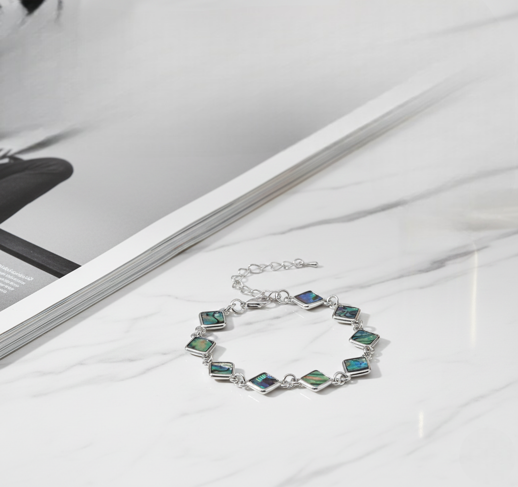 Abalone Cross Bracelet