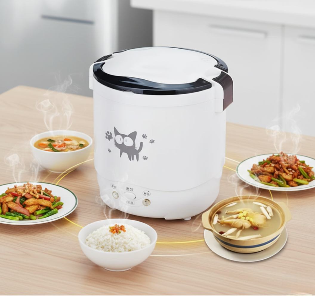 Portable Mini Rice Cooker 1L